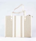 Sac a main carré beige