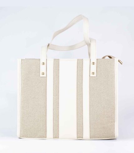 Sac a main carré beige