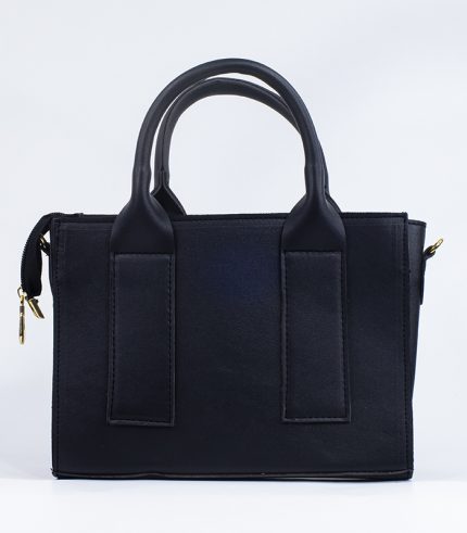 Sac à main cuir noir foncé