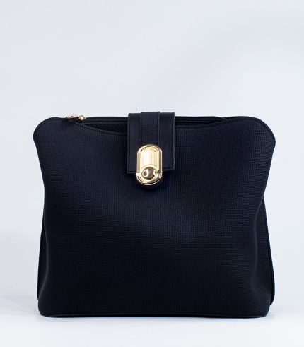 Sac à main noir cuir souple