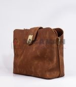 Sac à main marron profonde cuir souple